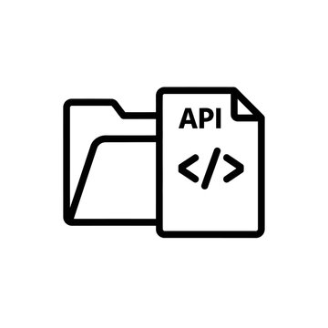 Close-Up of Computer Code Script Icon for Software Development and Programming