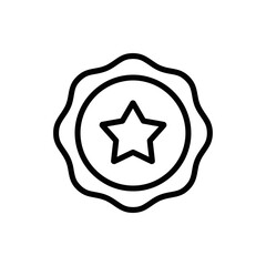 Award Badge Icon Representation for Achievement and Recognition
