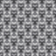 Fototapeta premium black and white square mosaic seamless pattern vector illustration