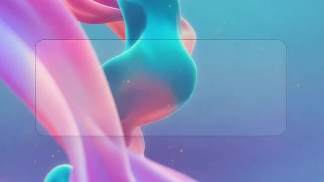 Abstract colorful waves intertwine against soft gradients