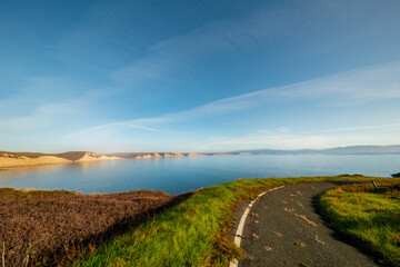 Fototapeta premium Drakes Bay from the Chimney Rock Trail Head