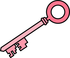 Pink Key Flat