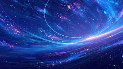 Nebula and galaxy abstract cosmos fantasy background.