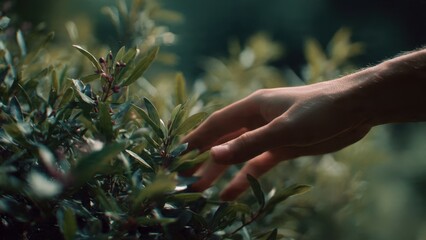 Fototapeta premium Gentle touch of nature