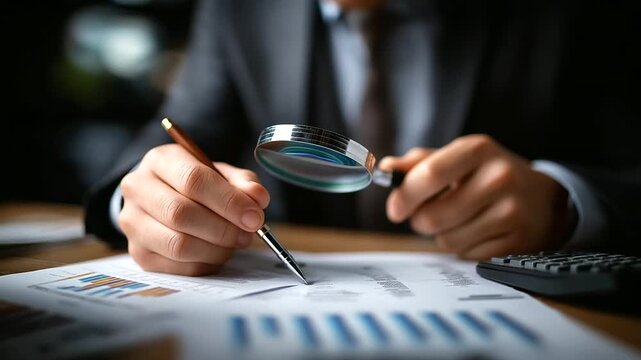 Business audit concept visualization financial statement checking evaluation examination auditing concept process fraud investigation assessment compliance verification review