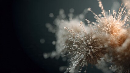 Abstract dandelion-like structures