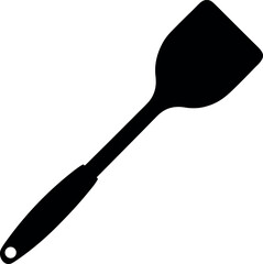 Flat Blade Kitchen Spatula Icon for Cooking Utensils