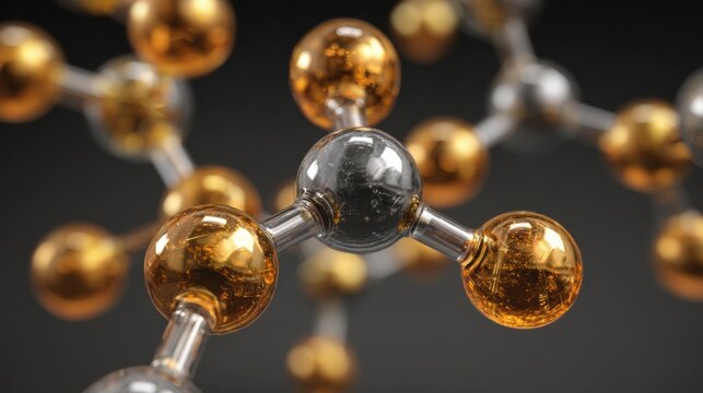 Abstract molecule structure science and technology - Powered by Adobe