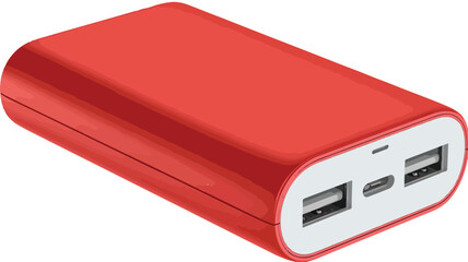 Fototapeta premium Professional Power Bank Clipart Vector Art and Illustration with Outlet