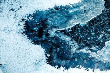 blue water splash,blue ice 