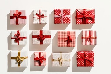 Fototapeta premium christmas gift boxes
