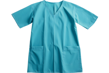Hospital gown isolated medical support equipment on white background Clipping path included