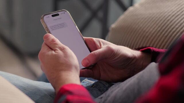 Scammer Sends SMS 2FA Intercept Scam Smishing Attempt Through OTP Code - Cybersecurity Mobile Phishing Campaigns Increase Strong MFA Rules Concept