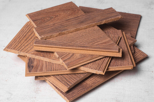 close up of laminate scraps