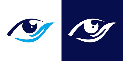 Obraz premium Eye technology logo design ,eye care, media vision vector template design