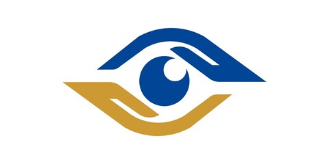 Obraz premium Eye Logo media icon, Vision, eyecare, logotype concept idea. Vector Design template element with white background