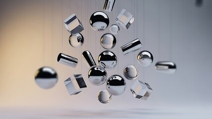 Closeup view of silver metal gears and wheels on a wall symbolizing technology and mechanical connection