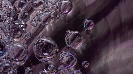 water drops on the surface of water