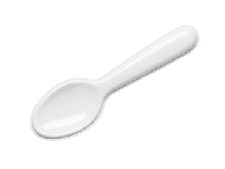 Puffy sticker style 3D illustration, a fast food spoon on a white background