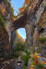 Natural Bridge, Virginia, USA in Autumn