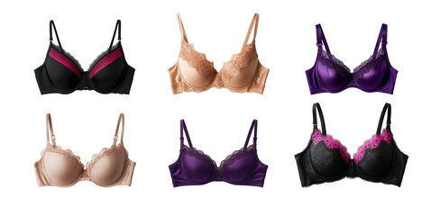 Beautiful bra isolated on transparent background

