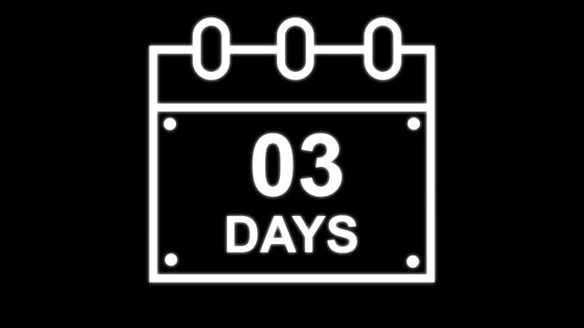 3 days animated icon