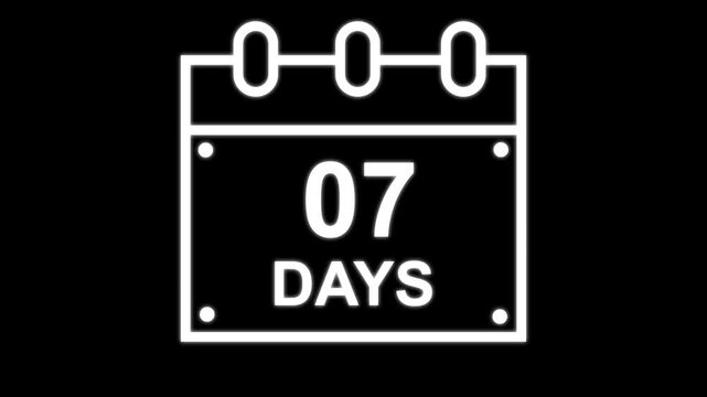 7 days animated icon