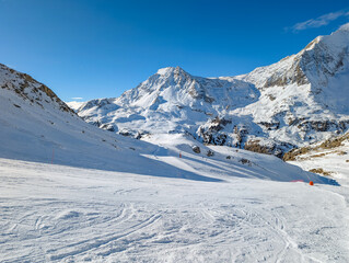 Aussois Ski Resort France Winter Aerial