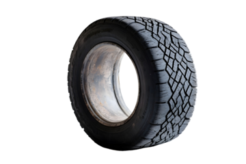 Tire isolated on white background