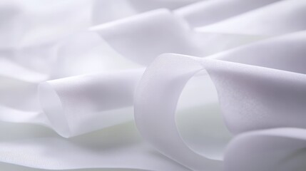 Collection of sealed sterile isolation drapes unfurled in a clean medical setting showcasing white fabric texture for surgical procedures and patient care