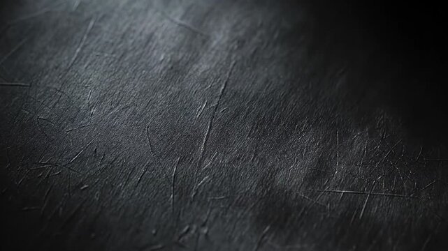 Close-up of a black textured leather surface with subtle grain patterns and natural imperfections.