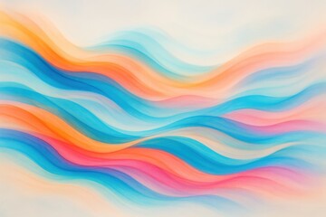 Flowing waves of colorful patterns abstract digital design vibrant atmosphere view visual harmony