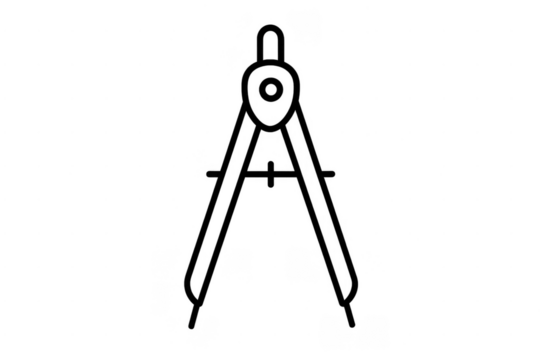 Geometry compass drawing tool for mathematical education - Powered by Adobe