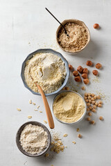 various plant based protein powders