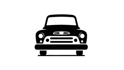 Fototapeta premium Vector illustration of a stylish retro car as a versatile design element, on transparent background