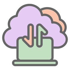 Cloud computing illustration