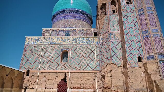 Side View of Bibi Khanym Mosque in Samarkand, Uzbekistan
