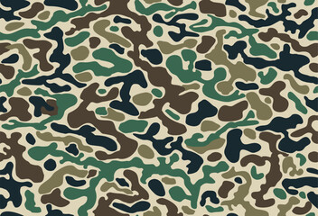 seamless camouflage pattern with curvy style © juragan lensa manual