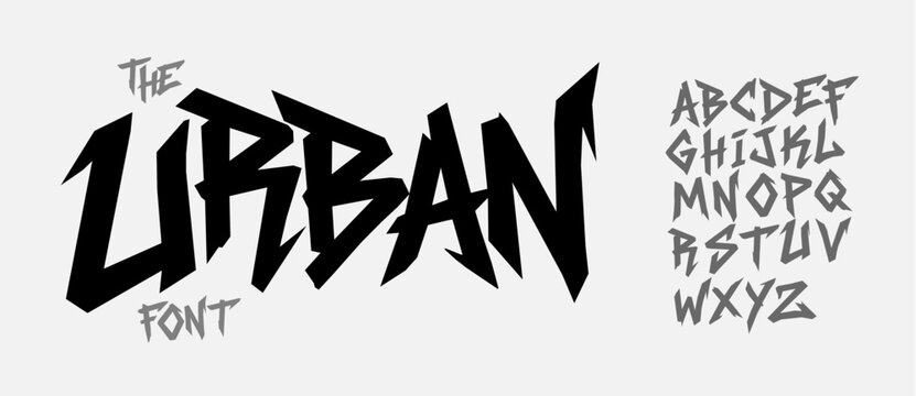 Street cool font typography logo. Skater modern alphabet design urban cartoon typeface.