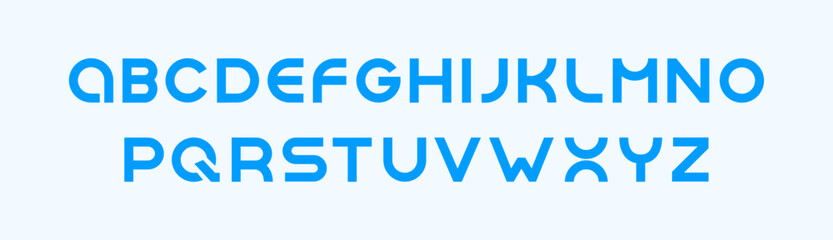 Font modern typography vector design. Typography elegant typeface digital minimal alphabet.