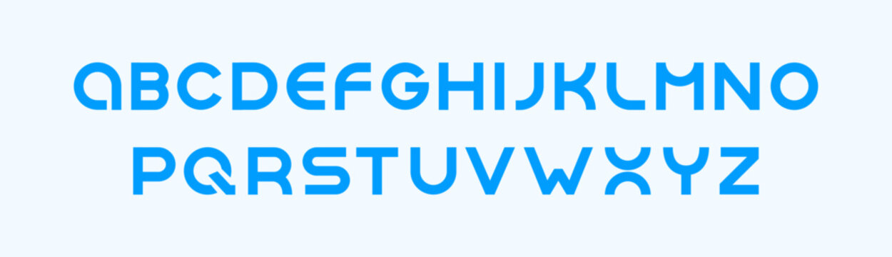 Font modern typography vector design. Typography elegant typeface digital minimal alphabet.