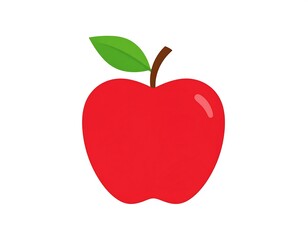 Fototapeta premium Simple red apple graphic