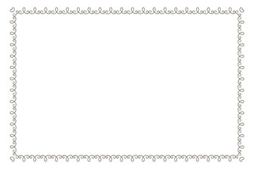 Black spiral frame design element