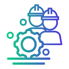 Fototapeta premium construction Line Gradient Icon