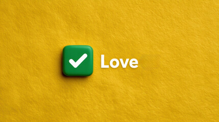 World Kindness Day, a single checkmark icon center left, large, solid background