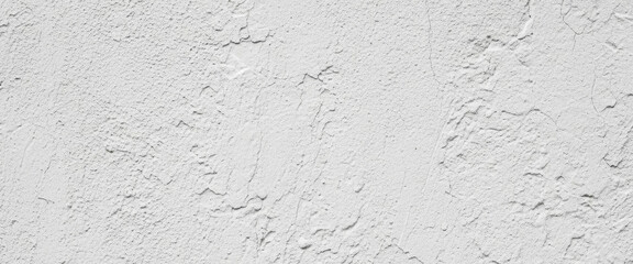 Rough white stucco wall texture with small cracks and uneven surface, subtle shadows, natural imperfections, neutral background with rustic minimalist character