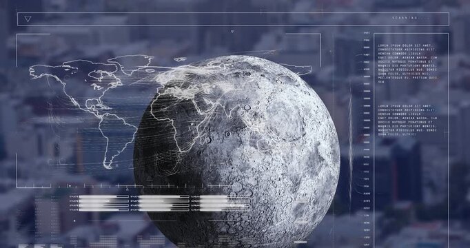 HUD detecting map activity and sending streamlines to Moon, scanning surface and updating data