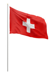 Png flag of Switzerland collage element, transparent background