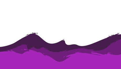 Purple mountain range silhouette graphic design.