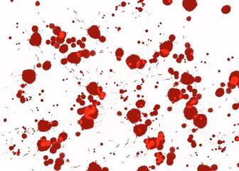 Red Blood Cells Isolated on White.